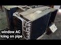 Window AC Icing On Evaporator Pipe - What would be the problem?