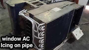 Window AC Icing On Evaporator Pipe - What would be the problem?