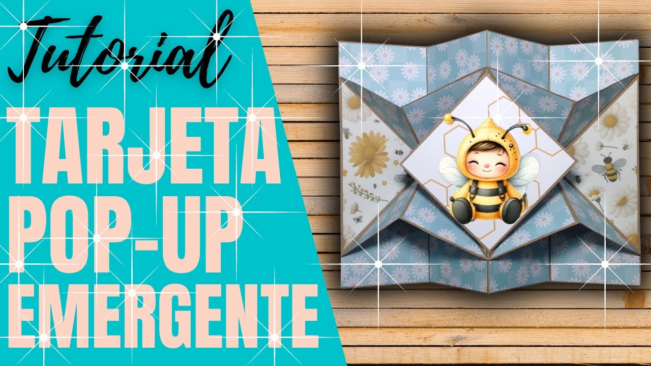 TARJETA POP UP EMERGENTE  TUTORIAL DE SCRAPBOOK