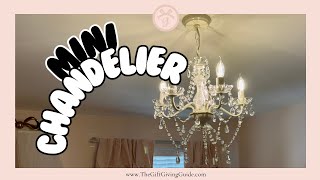 Mini chandelier for bedrooms, closets and bathrooms review and demo