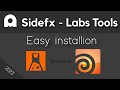 Install sidefx  labs tools   easy and straight to point