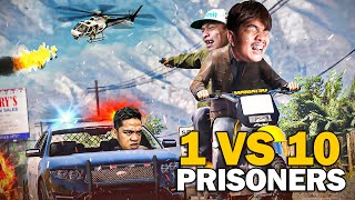 1 ROBBER VS 10 PRISONERS! - UNANG MAKAHABOL WINS! screenshot 3