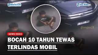 TRAGIS Bocah 10 Tahun Tewas Terlindas Mobil, Gegara Sopir Tak Nampak Korban Duduk di Jalan