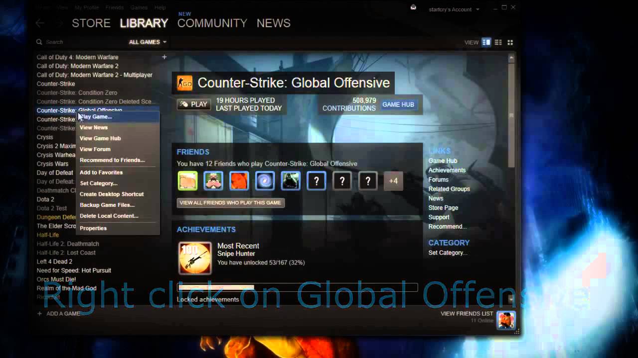 Counter Strike Global Offensive: Enabling Console and skip Valve intro ...