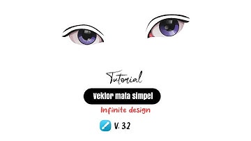tutorial vektor mata simple infinite Design versi 3.2