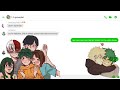 The Dekusquad pranks class 1-A groupchat || BNHA Lyric Prank || Soul Sister