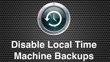 Disabling Local Time Machine Backups On Mac OS X