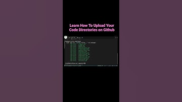 Learn How To Upload Your Code Directories on GitHub From CLI 🔥🔥 #Shorts