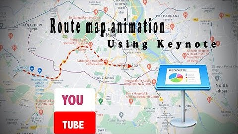 RouteMap Animation Using Keynote