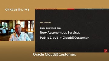 Oracle Live: New Autonomous Services — Highlights