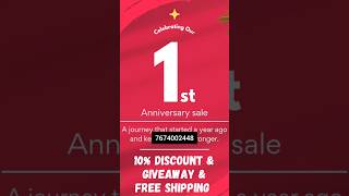 Our 1st Anniversary Sale with 10% Discount. .#jansshoppingspot #trending#frocks#3pieceset #cordsets