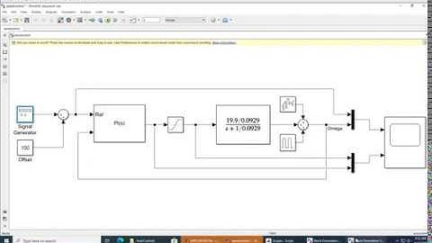 Simulink Lab Walkthrough - Speed Control of DC Brushed Motor