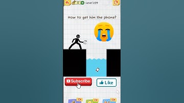 Draw 2 Get Him The Phone 🥺। Draw 2 Save Game Level 239 #shorts #freefire #ff