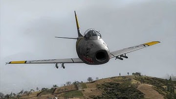 "The Sweeper" F-86 vs MiG-15 (CS Weapon mod for FSX)