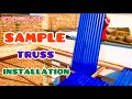 Color Coated Ms Steel Sheet Installation || Roofing Sheet Installation