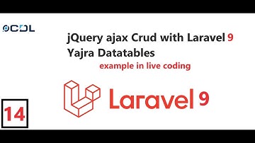 (14) jQuery ajax Crud with Laravel Yajra Datatable l Intro with Series | Ajax tutorial in Laravel