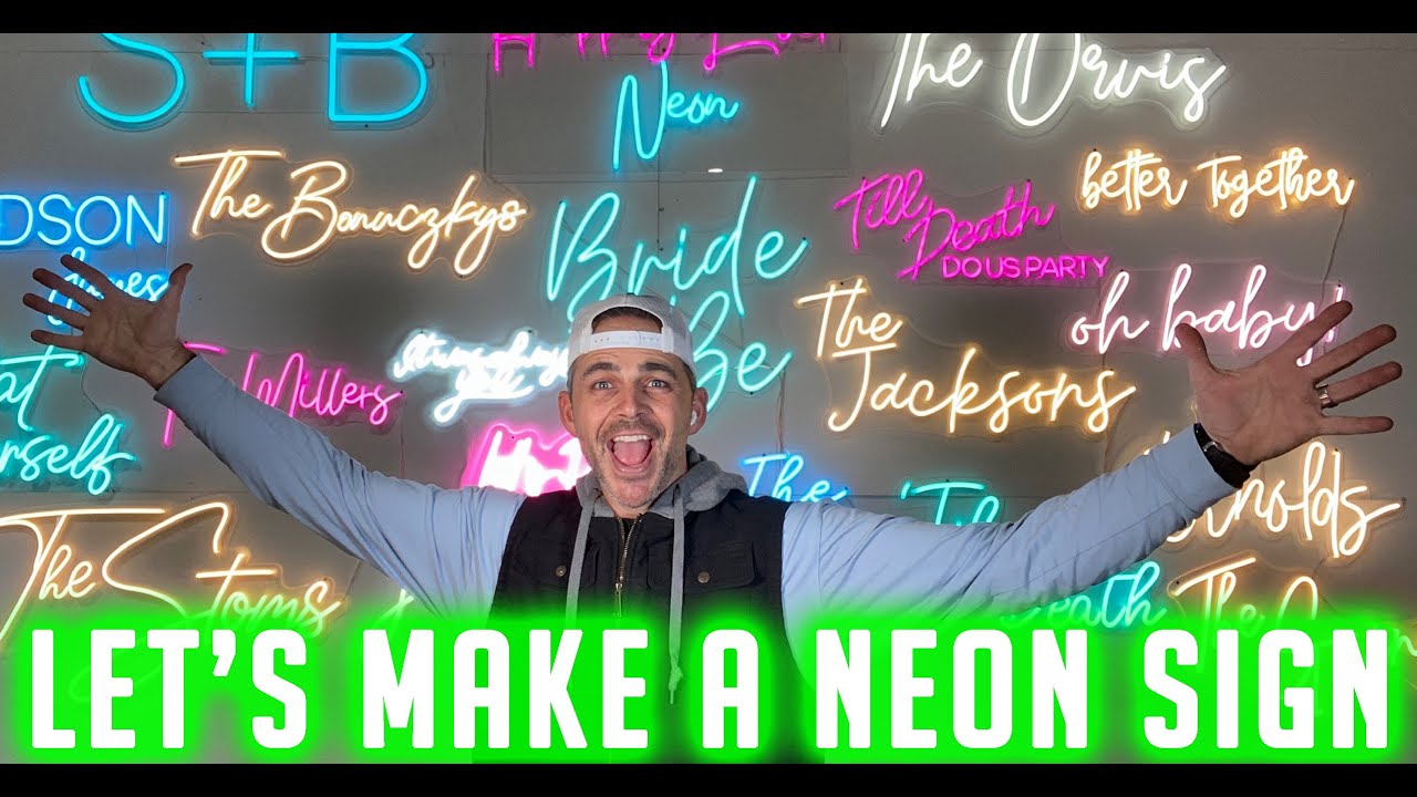How to make NEON SIGNS - YouTube