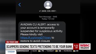 Scammers sending texts pretending to be your bank