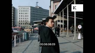 1960s Tokyo, Japan, Street Scenes, Hotels, Commuters, 8mm