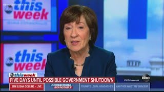 Sen. Collin: "no excuse for government shutdown''
