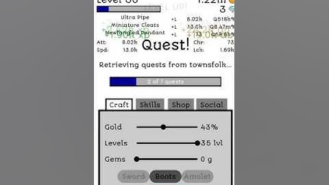 Free iOS and Android Game Idle Quest  Gameplay