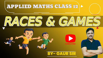 Races & Games | Important Questions | chapter 1 | Applied mathematics class 12 gaur classes