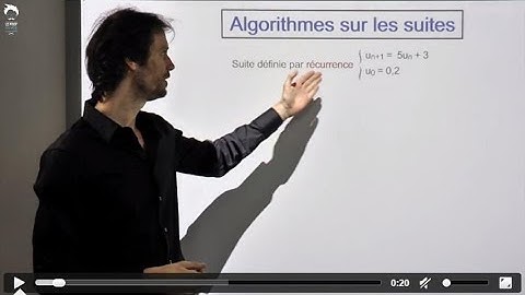 TI - Algorithmes sur les suites