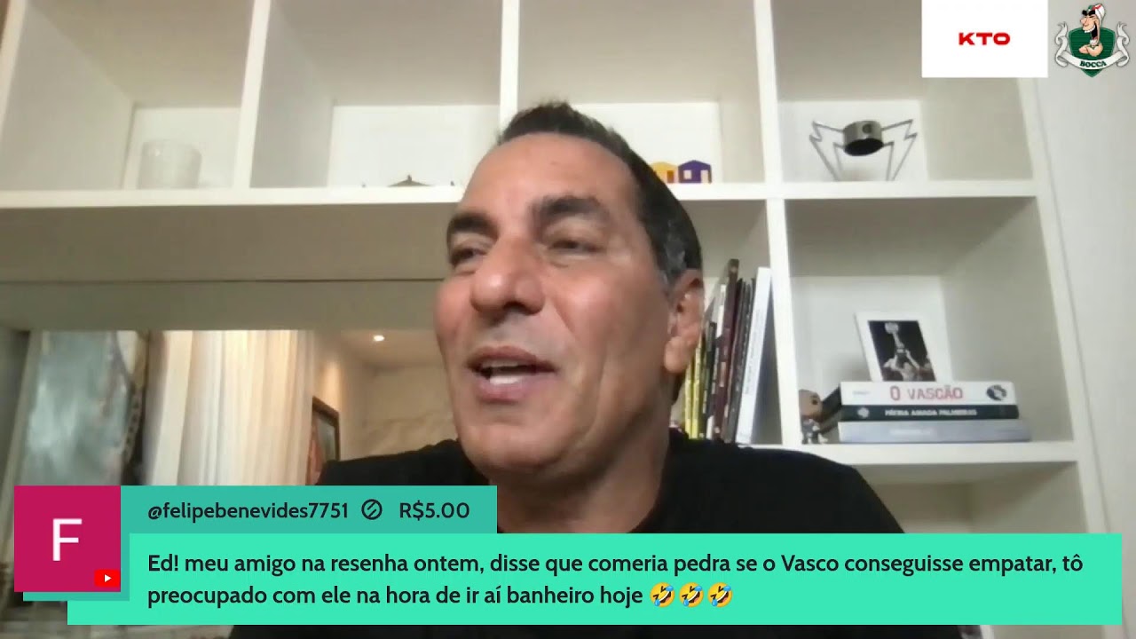 Edmundo analisa empate entre Vasco e Flamengo e critica falta de finalizadores