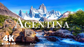 AGENTINA 4K(UHD), Fly Over Crystal Clear Waters And Beautiful Landscapes With Calming Music