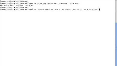 How to Run Perl in Oracle Linux 6.9 | Perl in Oracle Linux 6