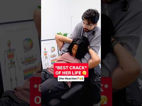 Best Crack Of HER LIFE‼️😂 #chiropractic #asmr #trending #shorts