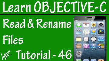 Free Objective C Programming Tutorial for Beginners 46 - Reading and Renaming the Files