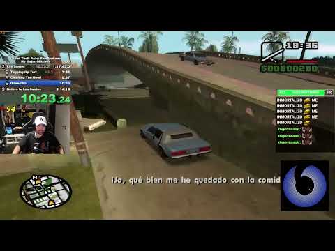 Bananirou hace speedrun de GTA SA y pierde por culpa de DALAS