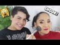 DOING MY MEXICAN MOMS MAKEUP FOR THE FIRST TIME!