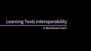 Learning Tools Interoperability in Blackboard Learn