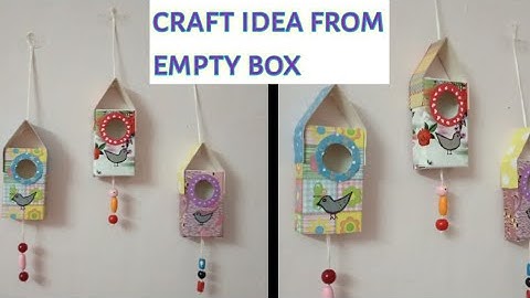 DIY using empty box | Room decor from empty match box | Craft idea from match box
