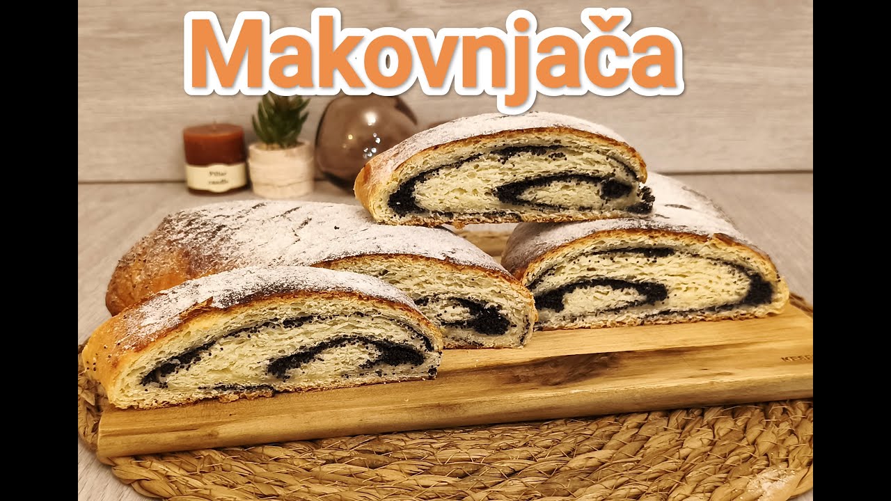 DOMAĆA ŠTRUDLA SA MAKOM -Recept za najbolju makovnjaču #strudel #recept #domacirecepti #kolači