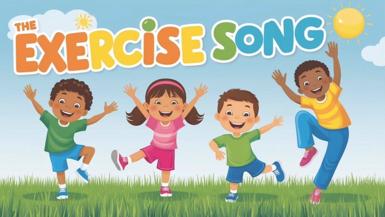 THE EXERCISE SONG FOR KIDS KIDS EXERCISE 5 MINS EXECRCISE execrise exercisesongs kids