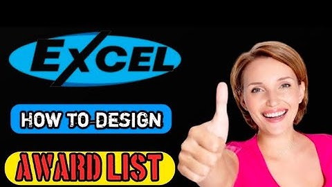 How to design Award List #viral #trending #msexcel