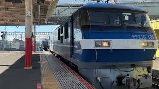 4095レ　EF210-131牽引コンテナ貨物列車　西浦和を通過！