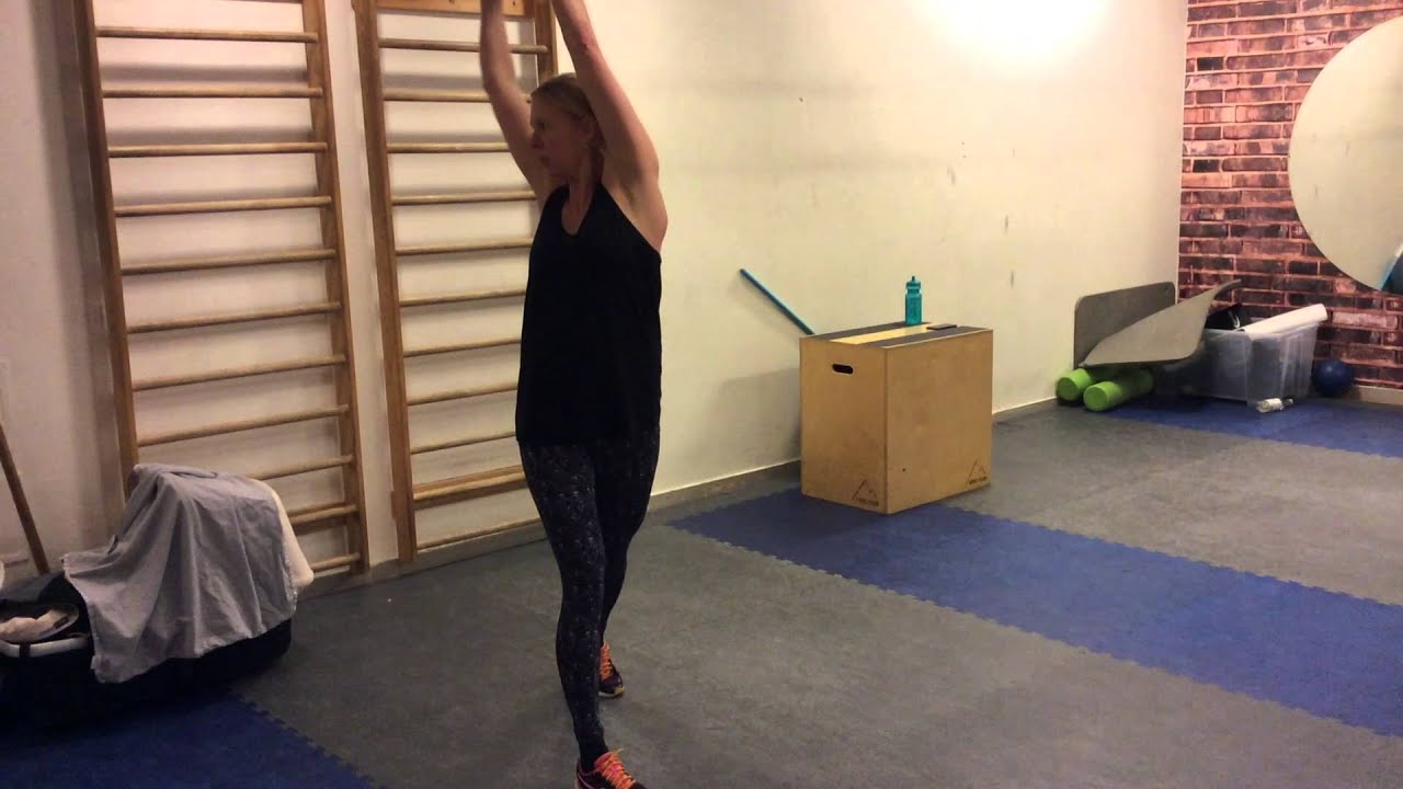 Kort stående utfall med roterande vikt åt sidan - YouTube