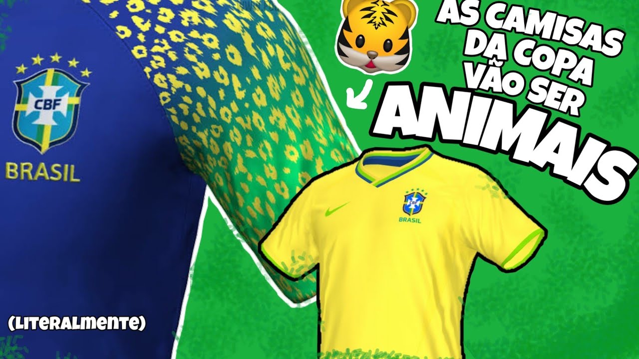 AS NOVAS CAMISAS DO BRASIL PARA COPA DE 2022 ESTÃO🤔 