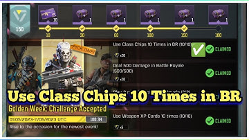 Call Of Duty Mobile Short Video Use Class Chips 10 Times in BR Task Complete