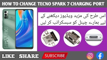 How to Fix TECNO Spark 7 Phone Not Charging | TECNO spark 7 charging jack change