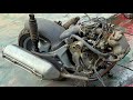 Restore 20 years old forgotten honda @ 150i car engine | Restoration of Honda @ 150i Italia Old 2001