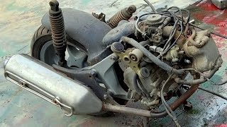 Restore 20 years old forgotten honda @ 150i car engine | Restoration of Honda @ 150i Italia Old 2001