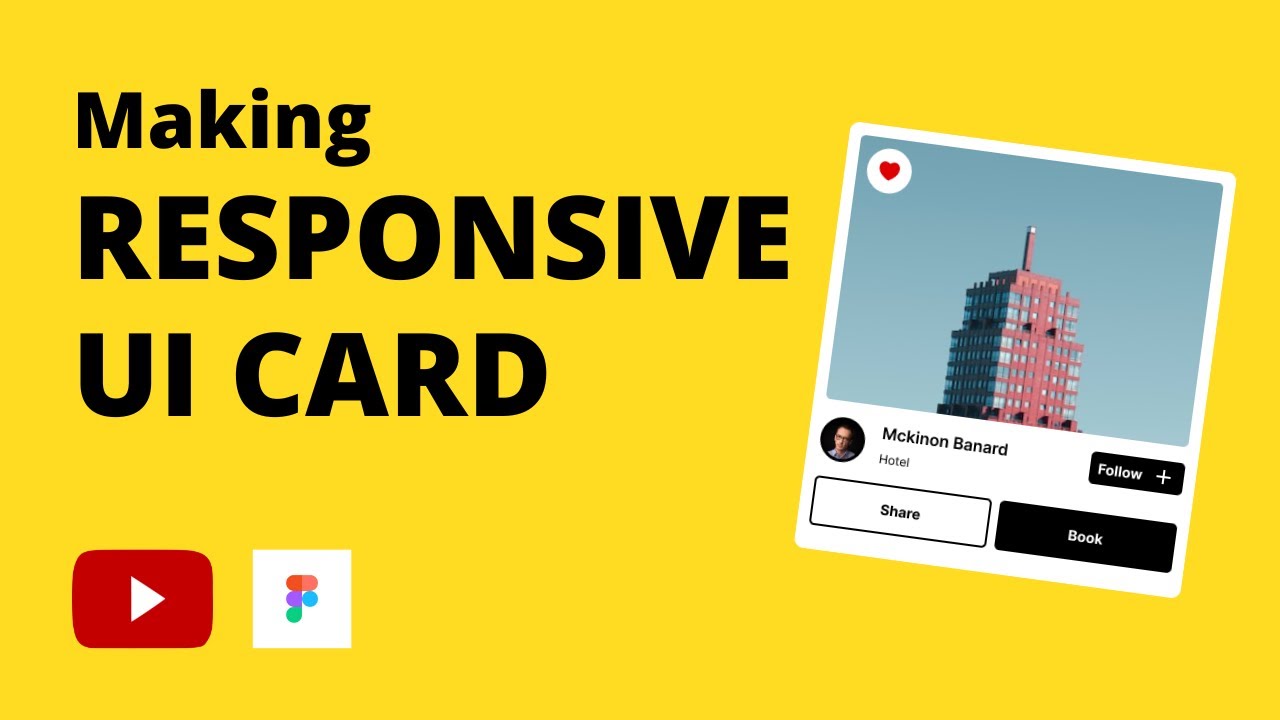 Making a Responsive UI Card using Auto Layout in Figma - YouTube