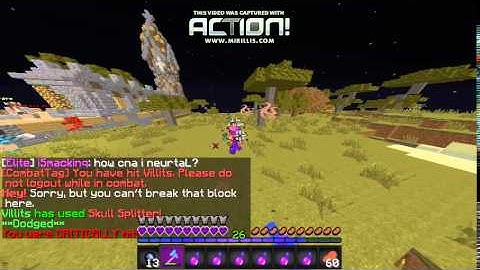 Mineverse Factions: Villits hacking like a cunt