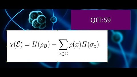 Quantum information theory 59:: Quantum instrument (proof of Holevo bound 1)
