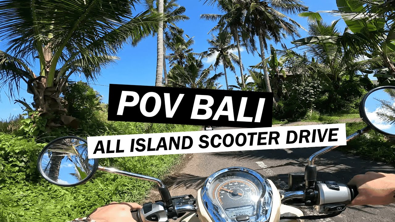 POV: Riding a Scooter in Bali | 2 hours island drive | Lo-fi vibes, chill atmosphere music